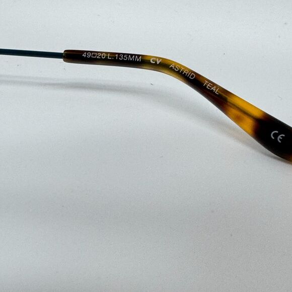 BCBGMAXAZRIA ASTRID Teal Eyeglasses Frame 49-20-135mm H14108 - Picture 6 of 7